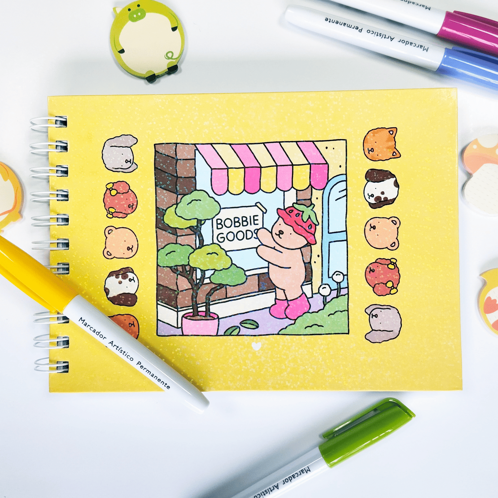 Livro de Colorir Bobbie Goods Capa Amarela