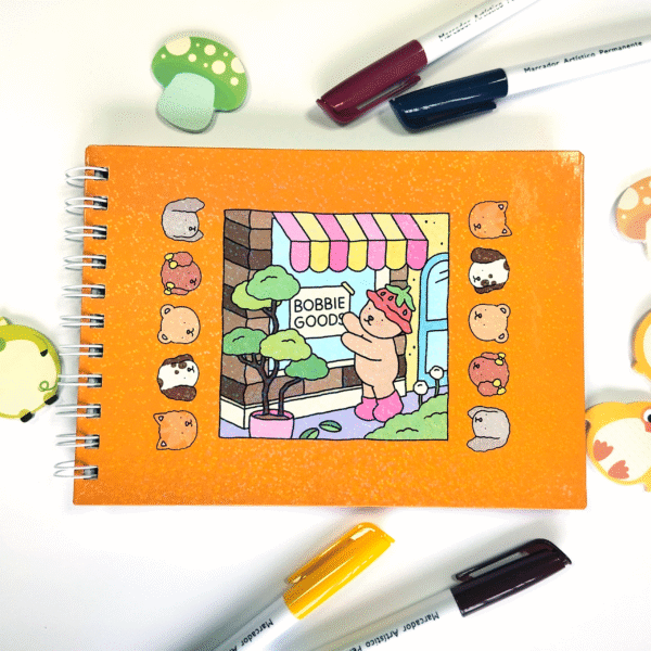 Livro de Colorir Bobbie Goods Capa Laranja