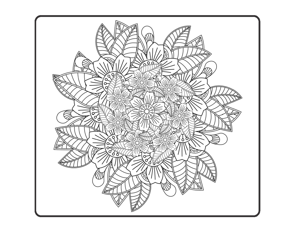 Livro para colorir Flores - Capa Amarelo - Imagem 3